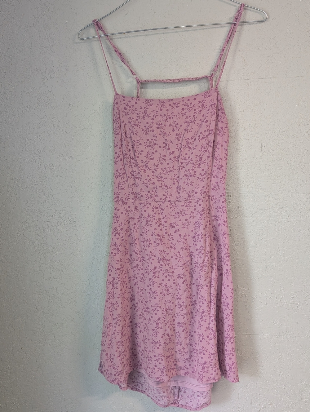 Lilac Floral Sundress M Strappy Backless Fairy Dainty Cottagecore Festival Boho